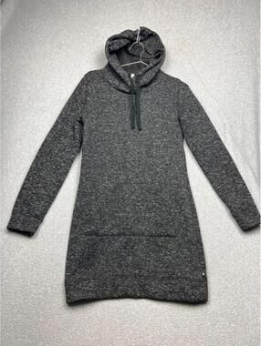 Fabletics Yukon Marled Open Knit Hooded Sweater Dress Cozy Casual Women's S